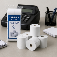 Fabrisa Rollo de Papier Electra 37 x 70 x 12 mm - lot de 10
