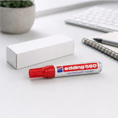 edding 550 red permanent marker 3-4 mm - pack of 10