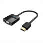 Vention câble adaptateur HDMI vers VGA 0,15 m avec audio 3,5 mm, noir