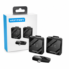 Vention micro cravate sans fil USB-C, lot de 2