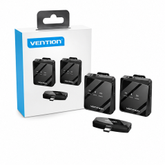 Vention USB-C Wireless Lavalier Microphones 2-Pack