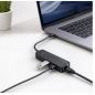 Vention 5-in-1 USB 3.0 Hub, 3 USB-A ports, RJ45 Ethernet, Black