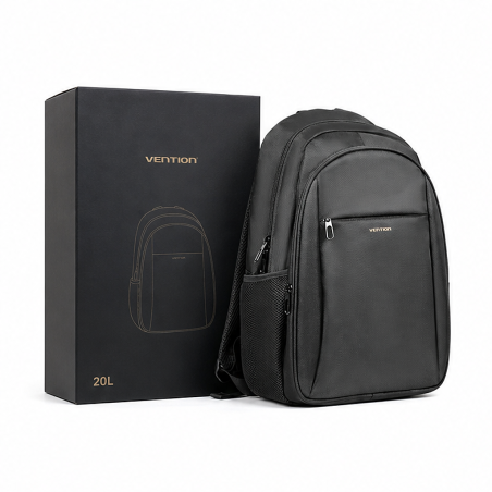 Sac à dos Vention 20 L noir pour ordinateur portable