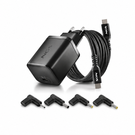 NGS BUD 65W-AC chargeur GaN 65 W avec câble USB-C et 4 embouts Acer