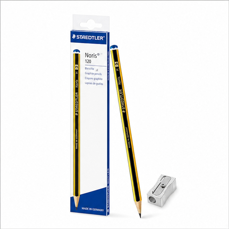 Crayon graphite Staedtler Noris 120-3 H - lot de 12