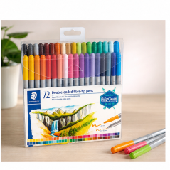 Staedtler 3200 : lot de 72 feutres double pointe