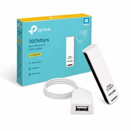 TP-Link TL-WN821N Adaptateur USB Wi-Fi N 300 Mb/s
