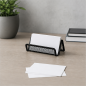 ErichKrause Compass Reef desk business card holder, black metal - pack of 24