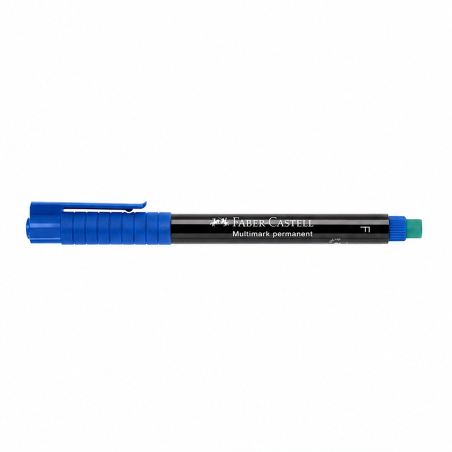 Faber-Castell Multimark marqueur permanent bleu F 0,6 mm - lot de 10