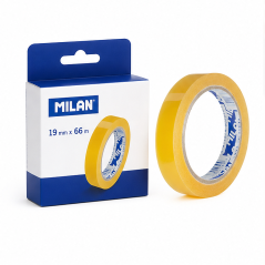 Milan transparent adhesive tape 19 mm x 66 m - pack of 8
