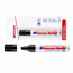 edding No. 1 marqueur permanent noir 1-5 mm - lot de 10