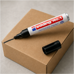 edding No. 1 black permanent marker 1-5 mm - pack of 10