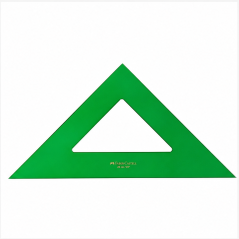 Faber-Castell 25 cm Technical Set Square Green - pack of 5