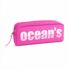 Oceans Wave California fuchsia single-zip pencil case
