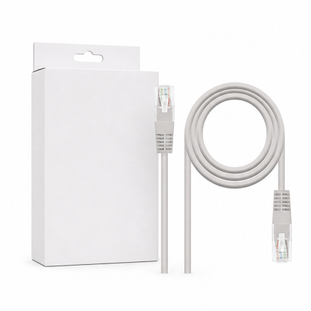 Câble réseau RJ45 Cat.6 Nanocable gris 10 m