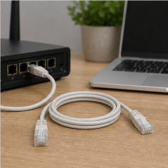 Nanocable Cat.6 RJ45 Network Cable, Gray, 10 m