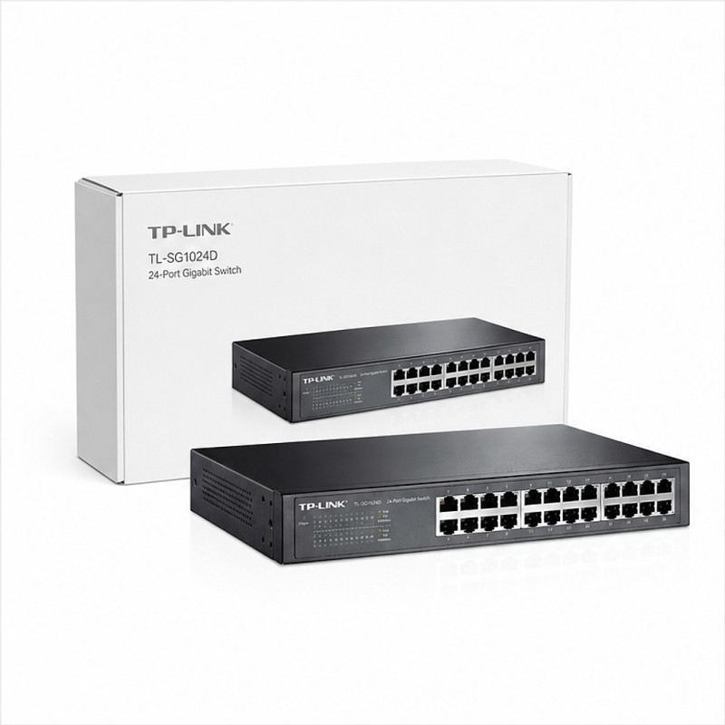 TP-Link TL-SG1024D 24-Port Gigabit 19-inch Rack Switch