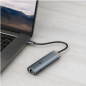 Vention 6-in-1 USB-C Docking Station, HDMI, RJ45, 100W PD, 0.15 m, Gray