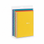 Enri Plus folio spiral notebook, 1 line, 80 sheets, 60 gsm, with margin - pack of 5 Enri Plus folio spiral notebook, 1 line, 80 sheets, 60 gsm, with margin - pack of 5