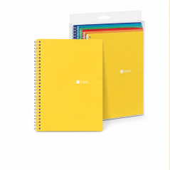 Enri Plus folio spiral notebook 80 sheets 60 gsm - pack of 5