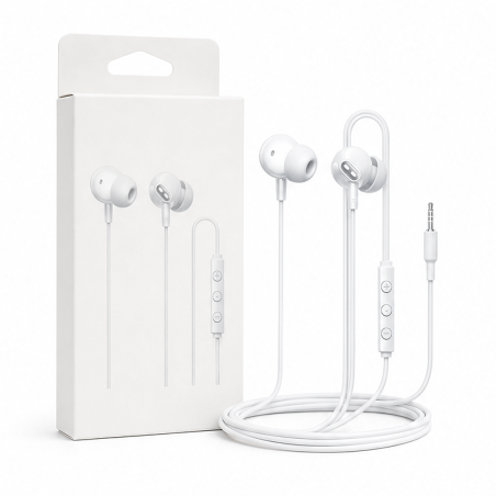 Vention Echo Lite blancs, écouteurs filaires 3,5 mm