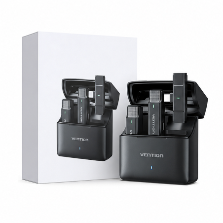 Microphone cravate sans fil Vention USB-C noir