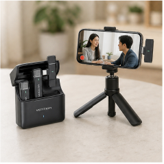 Microphone cravate sans fil Vention USB-C noir