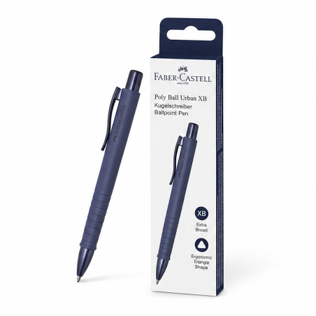 Faber-Castell Poly Ball Urban XB bleu nuit - lot de 5
