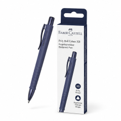 Faber-Castell Poly Ball Urban XB Navy Blue Pen - pack of 5