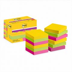 Post-it Super Sticky Carnival 12 blocs 47,6 mm