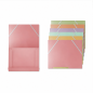 Bismark Chemises à rabats en polypropylène A4, lots de 6, couleurs pastel Bismark Chemises à rabats en polypropylène A4, lots de 6, couleurs pastel