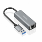 Aisens Convertisseur USB 3.0 vers Ethernet Gigabit, 15 cm, gris