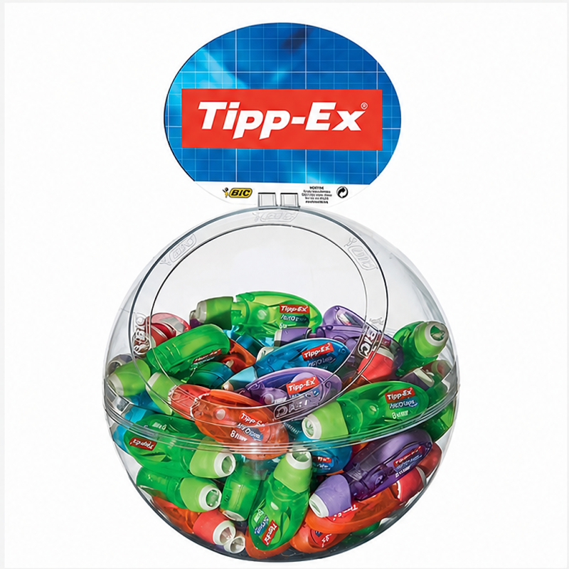Tipp-Ex Micro Tape Twist ruban correcteur 5 mm x 8 m, présentoir 60 unités