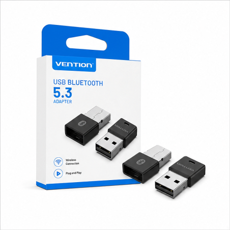 Vention Adaptateur USB Bluetooth 5.3 noir compact