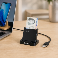 Tooq Lecteur de cartes DNIe VISION USB 2.0 noir