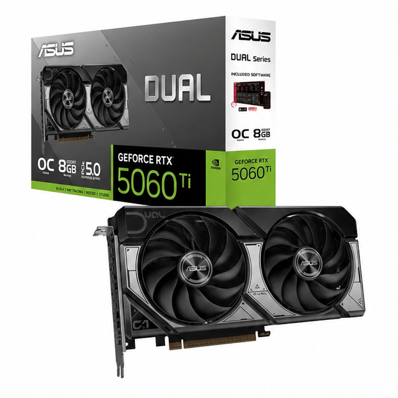 Carte graphique Asus Dual GeForce RTX 5060 Ti OC 8 Go GDDR7