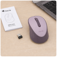 NGS Dew Lilac Wireless Mouse 2.4 GHz 1600 DPI