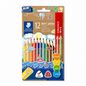 Staedtler Noris jumbo 128 crayons de couleur triangulaires, 12 pièces