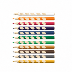 STABILO EASYcolors étui de 12 crayons de couleur ergonomiques droitier + taille-crayon