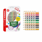 STABILO EASYcolors set of 12 ergonomic colored pencils for right-handers + sharpener