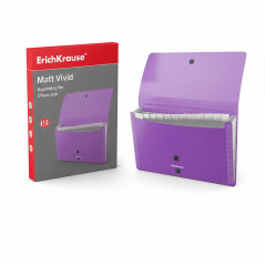 ErichKrause Matt Vivid trieur 12 compartiments - lot de 4