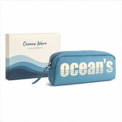 Oceans Wave California 1-Zip Pencil Case Blue