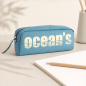 Oceans Wave California 1-Zip Pencil Case Blue