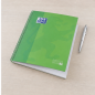 Oxford Europeanbook 1 Cahier spirale A4+ quadrillé 5x5 mm 80 feuilles vert pomme