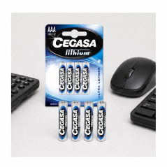 Cegasa Lithium Pack de 4 piles AAA LR03 1,5 V