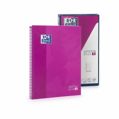 Oxford Europeanbook 1 A4+ squared fuchsia notebook