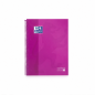 Oxford Europeanbook 1 A4+ spiral notebook, 5x5 mm squared, fuchsia