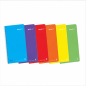 Enri Plus cahier spirale 1 ligne format quarto, 80 feuilles 90 g avec marge – lot de 5