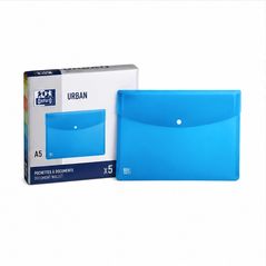 Oxford Urban A5 document wallet, 5-pack