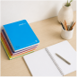Enri Plus cahier spirale quarto lisse 80 feuilles 90 g – lot de 5